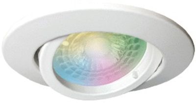 Spot LED encastrable connecté WiFi GU10 orientable multicolore + blanc Blanc - Saphyr ARLUX
