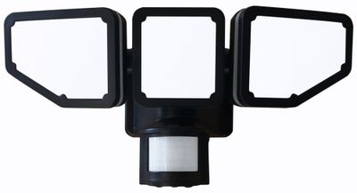 Projecteur extérieur LED solaire + détecteur de mouvements Drift noir IP44 1000 lumens blanc neutre - ARLUX