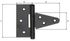 Penture anglaise 75 mm noir ALBERTS