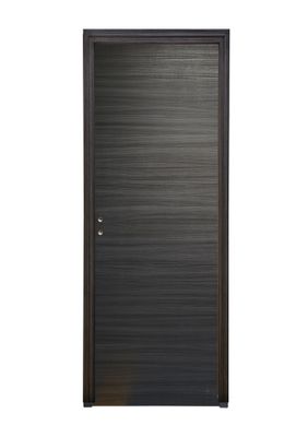 Bloc-porte fin de chantier postformé H.204 x l.73 cm décor mélanimé EBENE poussant droit - SMIS