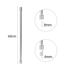 Barre de fixation murale 60 cm verticale chromée pour paroi de douche - OCEA