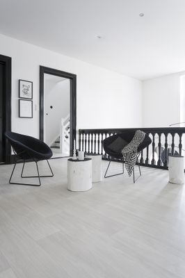 Sol PVC décor bois blanc jersey clear BOOSTER largeur fixe 4m - longueur au choix - GERFLOR