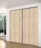 Porte de placard coulissante acacia crème 1 vantail H 2,50 m x L 0,61 m YKARIO
