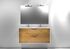 Meuble de salle de bains Frenchart 2 portes 120 x 56 x 47 cm panneau de particules blanc et chêne - CONCILIO