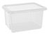 Bac plastique 30 litres naturel avec couvercle