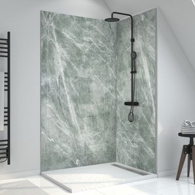 Panneau mural de douche 120x210 cm Artic Green - AURLANE