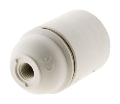 Douille électrique E27 plastique blanc - ZENITECH