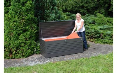 Coffre de jardin 460 litres en acier BIOHORT
