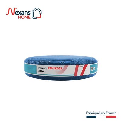 Câble électrique FR-N1 X6G3 3G6 mm² sans halogène pour sécurité incendie 50 m - NEXANS
