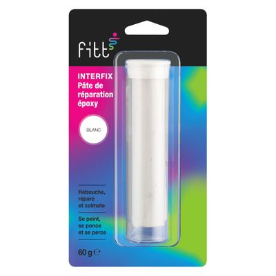 Pâte de réparation époxy blanche Interfix 60g - FITT
