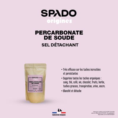 Percarbonate de soude poudre Ecocert 1kg SPADO ORIGINES