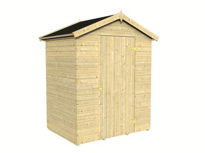 Abri de jardin en bois naturel Arosa - Ép.16 mm - 2 m² intérieur - WHITE WOOD