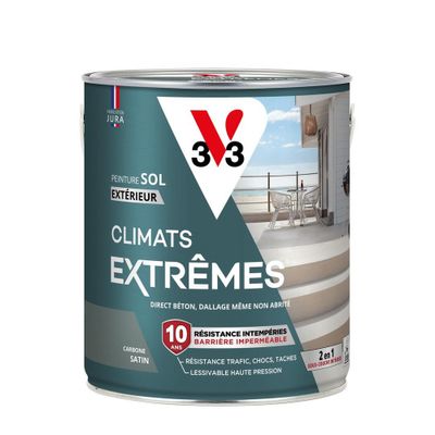 Peinture sol climat extrême carbone satiné 2,5 L - V33