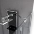 Barre de fixation d'angle chromee paroi de douche à l'italienne AURLANE