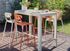 Table haute de jardin EOS aluminium crème lattes 140 x 74 cm, Livraison à domicile incluse - PROLOISIRS