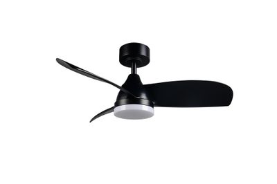 Ventilateur de plafond avec lumière LED + télécommande Noir Ø90cm - Helsinki REALITY