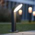 Borne extérieure MERIDIAN Aluminium anthracite IP 54 blanc chaud 800 lumens - COREP