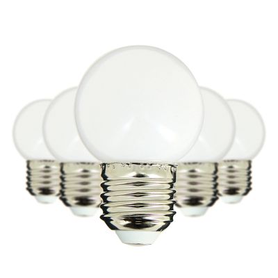 Ampoules LED E27 pour guirlande extérieur 1,2W = 15 lumens blanc chaud par 5 - XANLITE