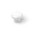 Bouton de meuble rond blanc diamètre 30 mm REI