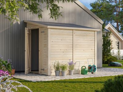 Abri de jardin bois Bois Naturel  Mia 3,6m2 Livraison à domicile incluse