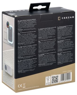 Sonnette sans fil 200m 220V-240V à brancher Blanc - CEEZAM