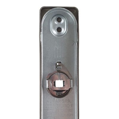 Poignées de porte sur plaques à clé double entraxe Celio gris ALPERTEC