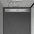 Receveur de douche 80x140 cm acrylique anthracite Pedra - AURLANE