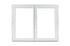 Fenêtre PVC blanc 2 vantaux H.115 x l.140 cm CLOSY