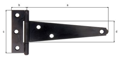 Penture anglaise 125 mm noir ALBERTS