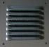 Grille d'aération en métal aluminium 190 x 100 mm avec moustiquaire AUTOGYRE