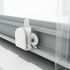 Roulettes simples blanches haut et bas porte de douche 6 mm - OCEA