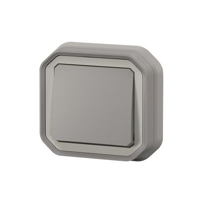 Interrupteur ou va et vient encastrable Plexo gris IP55 - LEGRAND