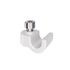 Fixation Interio - Acier thermolaqué RAL 9006 - Pour verre acrylique - SOGEM