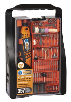 Outils de maquettisme 135 W avec 357 accessoires PG139T - PG TOOLS