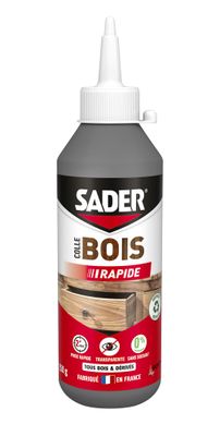 Colle à bois prise rapide D2 biberon 250 g - SADER