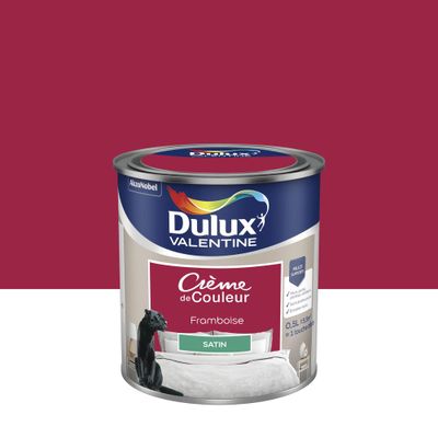 Peinture crème de couleur satin framboise 0,5 L - DULUX VALENTINE