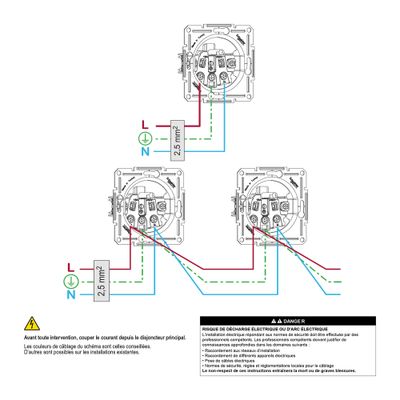 Prise 2 pôles + terre blanc - Asfora SCHNEIDER ELECTRIC