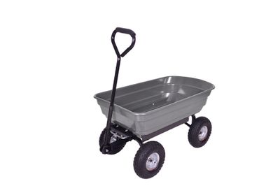 Remorque de jardin basculante gris 250 kg - TURFMASTER