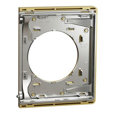 Plaque de finition latérale 1 poste Odace 2025 Architecte effet laiton - SCHNEIDER ELECTRIC