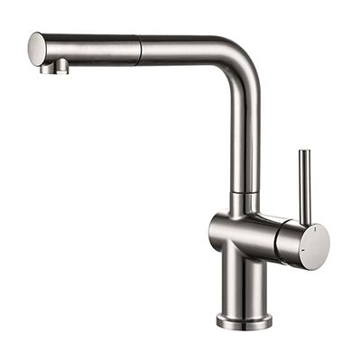 Robinet de cuisine avec douchette Inox Carre - EDOUARD ROUSSEAU