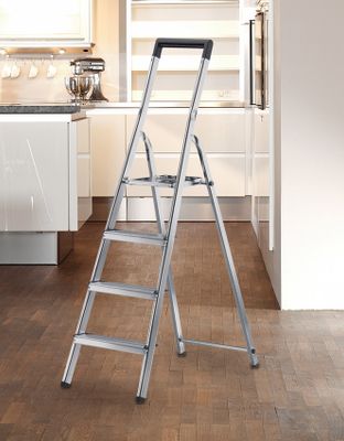 Escabeau 4 marches L40 aluminium - HAILO