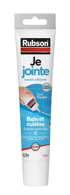Mastic Sanitaire Je Jointe Transparent Tube 50ml RUBSON