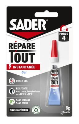 Colle de réparation Répare TOUT tube 3 g - SADER