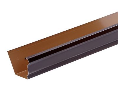 GOUTTIERE MOULUREE ALU MARRON 2ML
