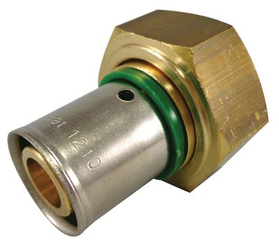 Manchon à sertir écrou libre femelle 20/27 3/4 pour tube PER diamètre 13/16 mm