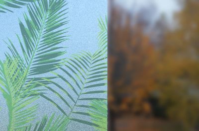 Adhésif décoratif vitrostatique Feuille de Palmier - 1,5 x 0,45 m - VENILIA