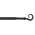 Tringle de vitrage extensible en métal de 0.6 à 1 m diam 10 mm Finition Noir mat - MOBOIS