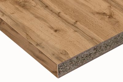 Plan de travail décor chêne sauvage 1850 x 640 x 38 mm FAB 
