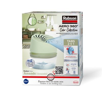 Absorbeur d'humidité Aéro 360° 20 m² Amande RUBSON