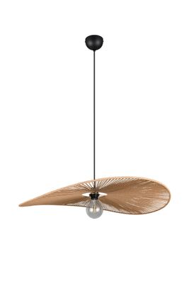 Suspension E27 Ø78 cm Laurine fil de papier naturel 40W - CASALUM
